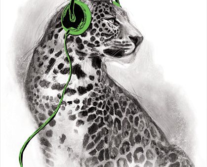 MS223 - Rockin  Leopard - 12x16 Discount