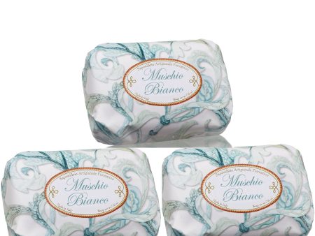 Saponificio Artigianale Fiorentino White Musk Bar Soap Set 3x200g Online