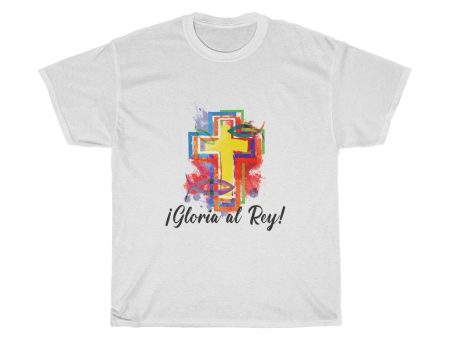 Camiseta de algodón Gloria al Rey Especial Cuaresma Unisex Hot on Sale