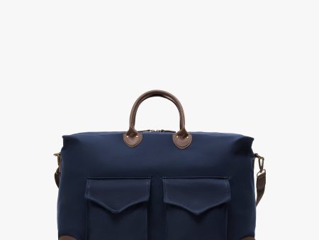 My Style Bags Harvard Safari Duffel Travel Bag Italian Leather Blu Online