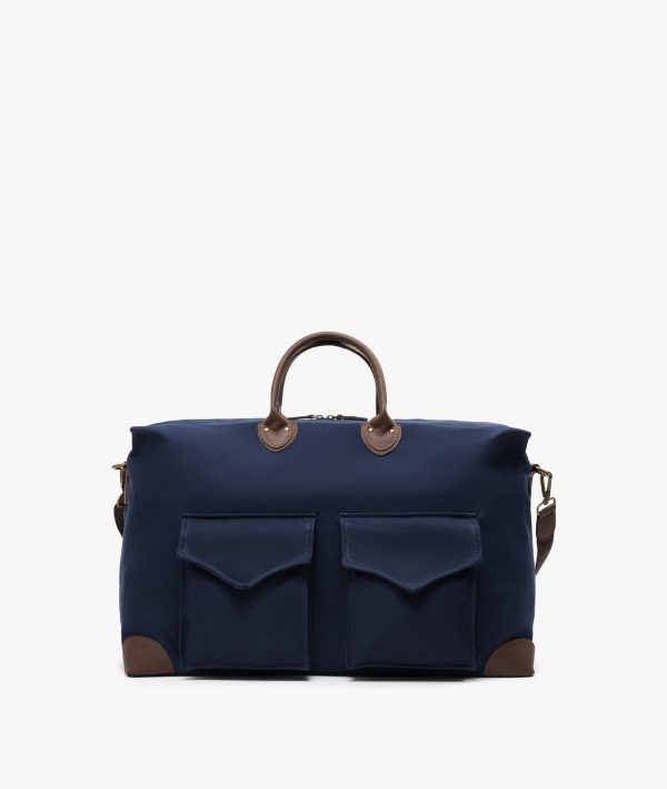 My Style Bags Harvard Safari Duffel Travel Bag Italian Leather Blu Online