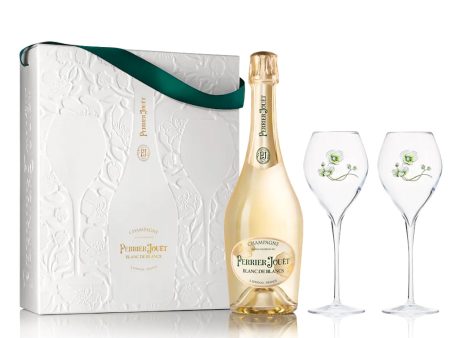 Champagne Grand Brut Eco Box + 2 flutes Perrier Jouet 75 CL Hot on Sale