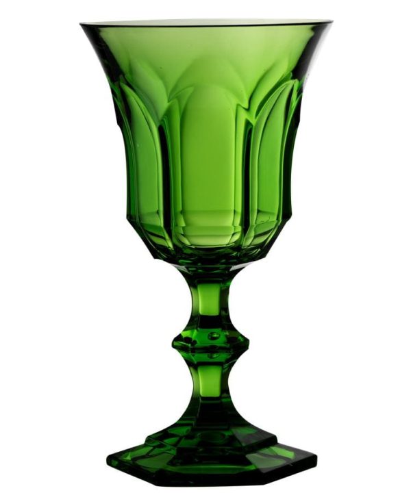 Mario Luca Giusti Victoria Albert Set of 3 Goblet Green - Clear - Turquoise Cheap