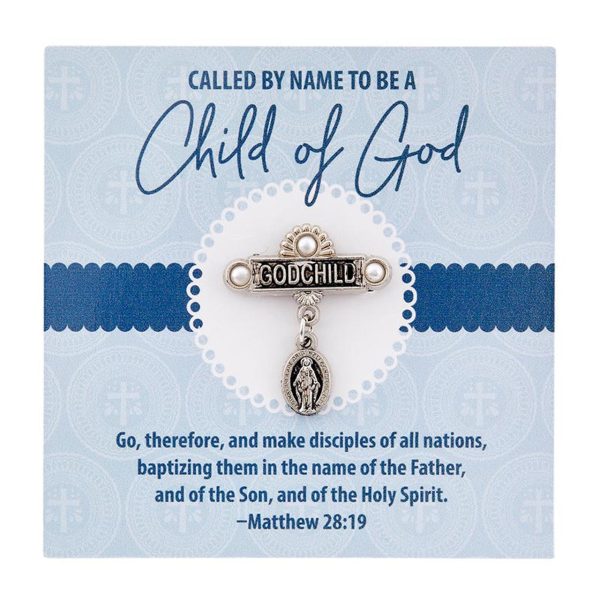 Miraculous Godchild Baptism Lapel Pin Hot on Sale