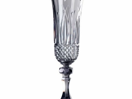 Mario Luca Giusti Nuova Italia Set of 2 Champagne Flute Grey For Discount