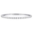 Georgini Gold Moissanite Tennis Bracelet In 9ct White Gold Online Hot Sale