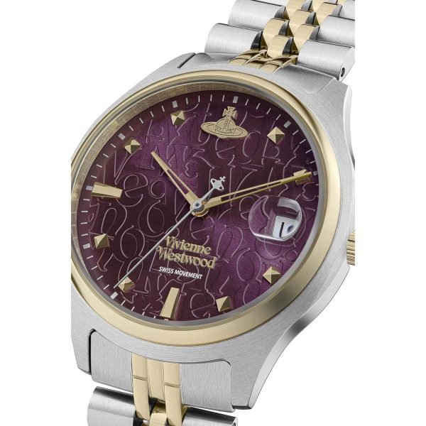 Vivienne Westwood Camberwell Purple 37mm Two Tone Watch Online