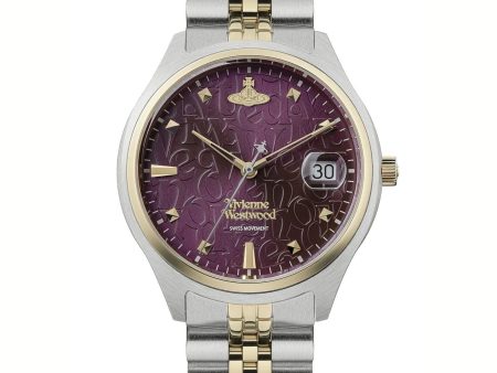 Vivienne Westwood Camberwell Purple 37mm Two Tone Watch Online