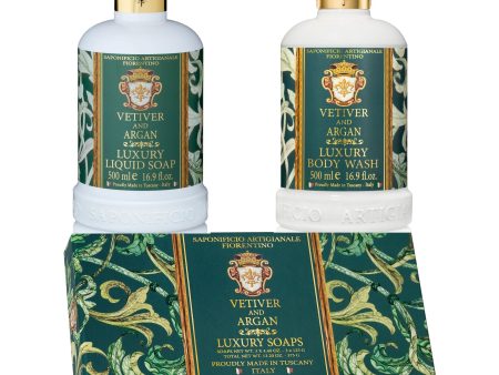 Saponificio Artigianale Fiorentino Vetiver & Argan Bundle Set Supply