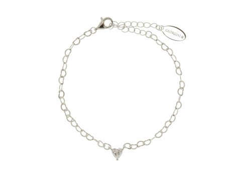 Georgini Sweetheart Heart Chain Bracelet Silver Online