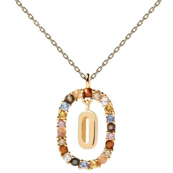 PDPaola Letter 18k Gold Necklace O Online now