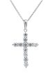 Georgini Gold Cross 1tcw In 9ct White Gold Pendant For Discount