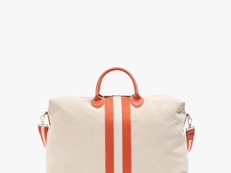 My Style Bags Harvard Positano Duffel Travel Bag Orange Stripes Supply