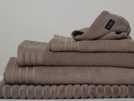 Bemboka Pure Cotton Bath Towel - Jacquard Mocha Online Hot Sale