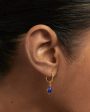 Nomad Lapis Lazuli Hoops 18k Gold Plated For Discount