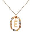 PDPaola Letter 18k Gold Necklace E on Sale