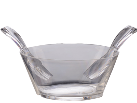 Mario Luca Giusti Fulmine Acrylic Salad Bowl with Serving Clear Online now