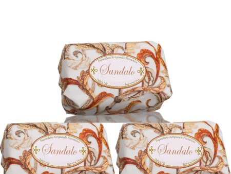 Saponificio Artigianale Fiorentino Sandalwood Bar Soap Set 3pcs Online now