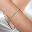 Georgini Iconic Bridal Vera 2mm Bracelet Silver Adjustable For Cheap