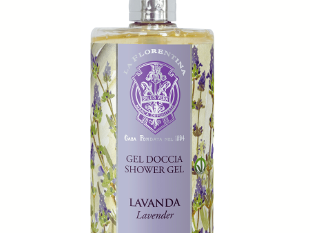 La Florentina Lavender Shower Gel Bottle Pump 750ml Fashion