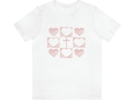 Camiseta de corazones For Cheap