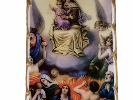 Cuadro liso Virgen del Carmen  8 x 10 Discount