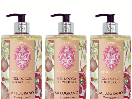 La Florentina Pomegranate Shower Gel 750ml Set of 3pcs For Discount