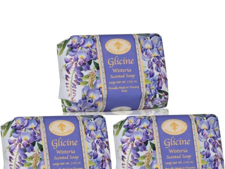 Saponificio Artigianale Fiorentino Wisteria Bar Soap Set 3x200g Discount