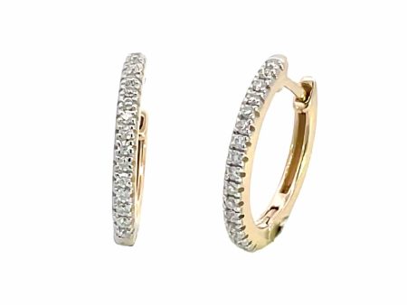 Georgini Gold Hoops 0.35tcw In 9ct Yellow Gold Earrings Sale