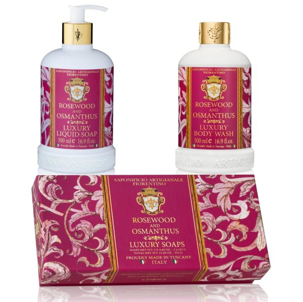 Saponificio Artigianale Fiorentino Rosewood & Osmanthus Scent Bundle Set Supply