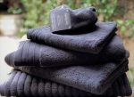 Bemboka Pure Cotton Bath Towel - Jacquard Charcoal Discount