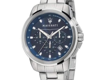 Maserati Successo 44mm Blue Watch Sale