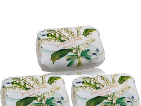 Saponificio Artigianale Fiorentino Lily of the Valley Bar Soap Set 3x200g Sale