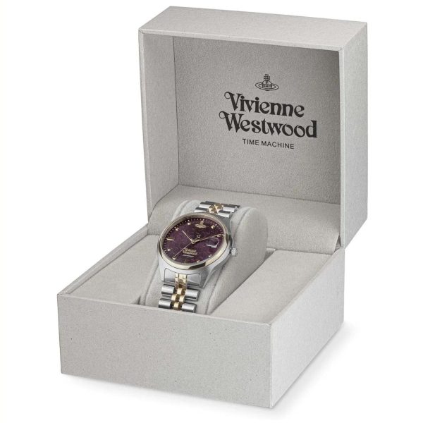 Vivienne Westwood Camberwell Purple 37mm Two Tone Watch Online