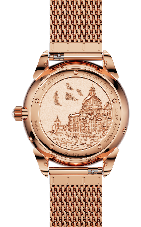 NEW Canal Grande Venezia - Mesh Strap   Swiss Movement. Discount