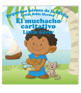 Book: El muchacho caritativo   Little Giver - Pequeños héroes de la Biblia - Bilingue for children - Prats Productions Fashion