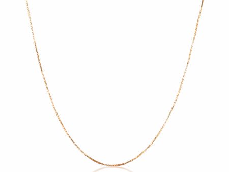 Georgini Gold Rose Gold 0.5mm Box Chain 42+3cm Extension In 9ct Sale