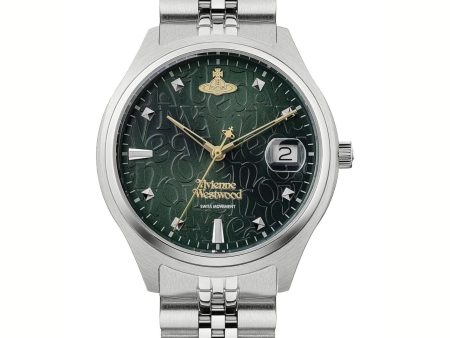 Vivienne Westwood Camberwell Stainless Steel Watch  37mm Green For Sale