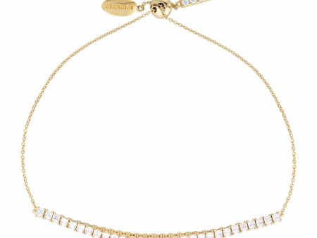 Georgini Iconic Bridal Vera 2mm Bracelet Gold Adjustable Online now