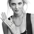 Chiara Ferragni Diamond Heart White Tri-stone Earrings For Discount