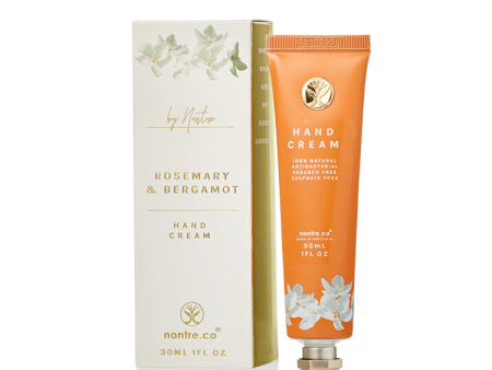 Nontre.co Natural Hand Cream 30ml Bergamot & Rosemary Online