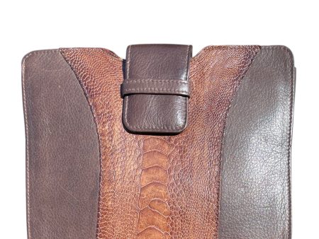 Ostrich Paw Clutch and Genuine Italian Leather Brown Colour Online Hot Sale