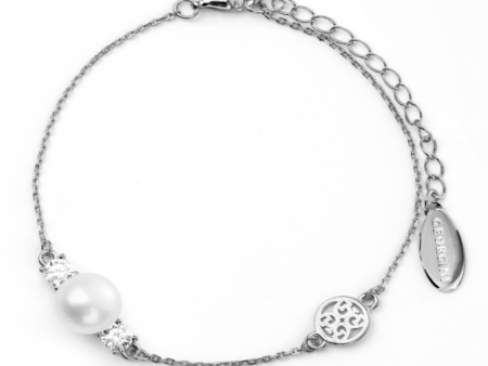 Georgini Oceans Noosa Freshwater Pearl Bracelet Silver For Sale