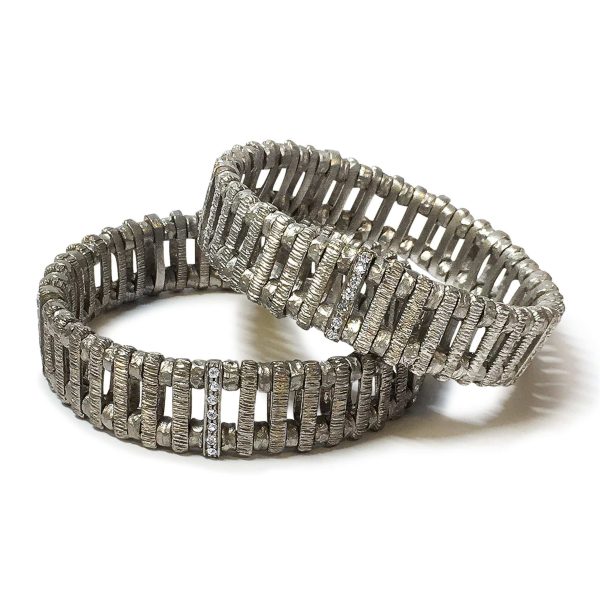 Giora  Anastasia Bracelet Ruthenium Finish For Sale