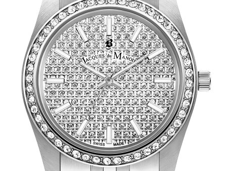 Jacques du Manoir Inspiration Glamour 34mm Women s Stainless Steel Watch Online Sale