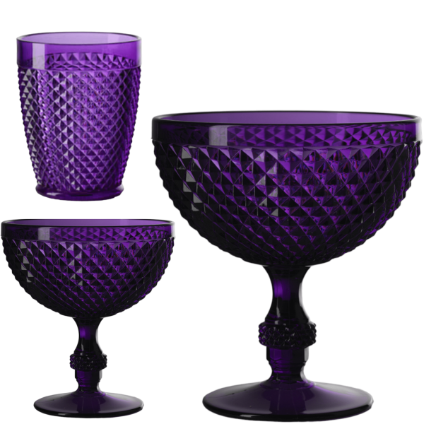 Mario Luca Giusti Crystal Purple Set 12pcs For Cheap