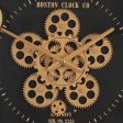 Boston Gold Round Moving Cogs Wall Clock Gold w Black Online Hot Sale