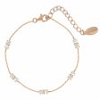 Georgini Noel Nights Snow Drop Bracelet Rose Gold Online Sale