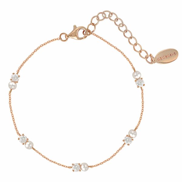 Georgini Noel Nights Snow Drop Bracelet Rose Gold Online Sale