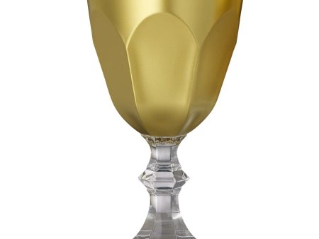 Mario Luca Giusti Dolce Vita Water Goblet Gold Set of 6 Cheap